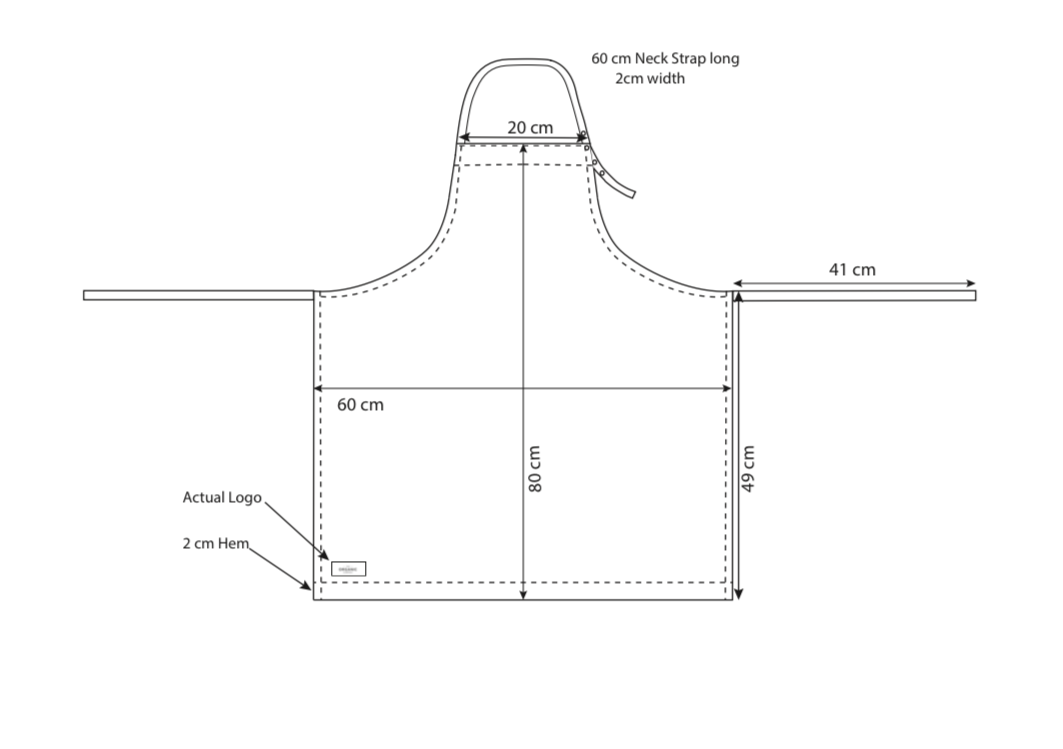 Junior Apron | Dark Green - The Organic Company - Bluecashew Kitchen Homestead