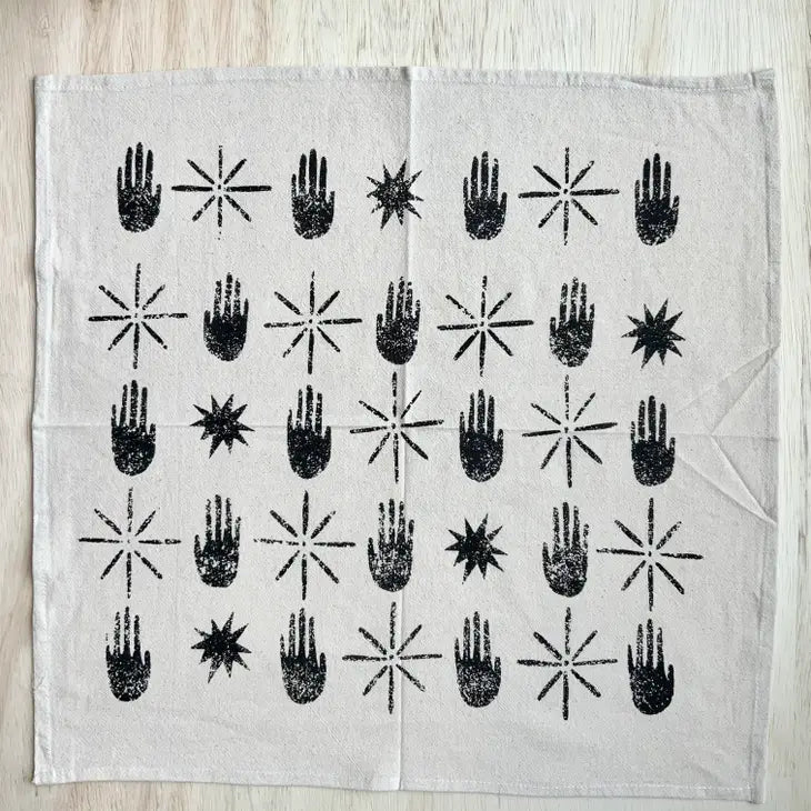 High Fives Napkin Set of 4 | Natural - Bluecashew - Bluecashew Kitchen Homestead