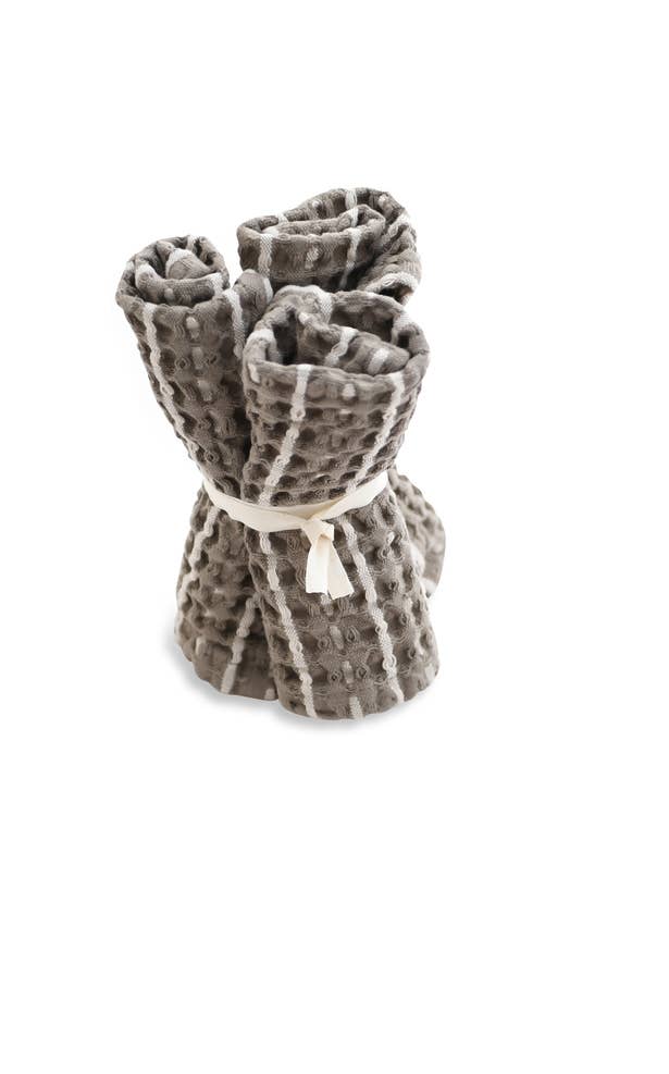 Big Waffle Wash Cloth (3 pack) | Clay Stone - The Organic Company - Bluecashew Kitchen Homestead