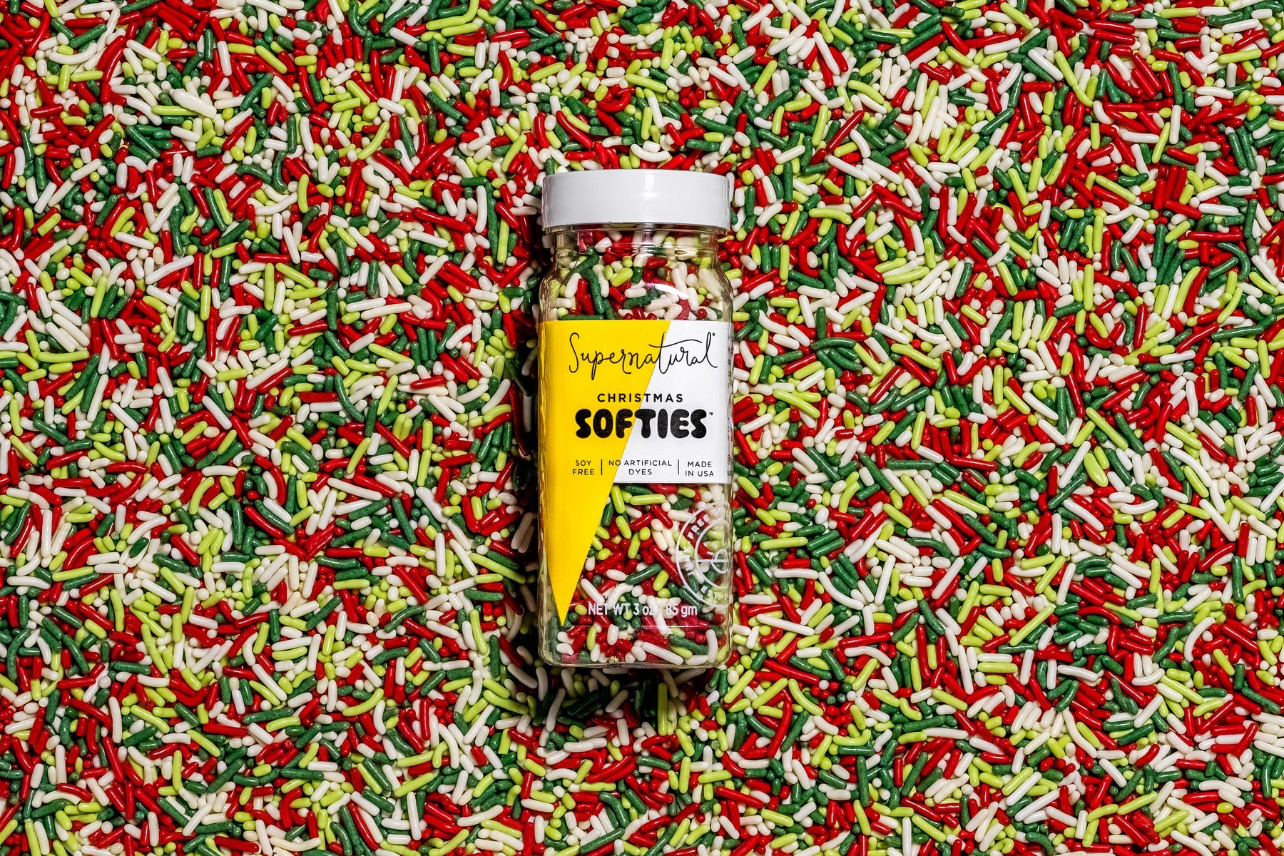 Dye-Free Christmas Softies Sprinkles - Supernatural - Bluecashew Kitchen Homestead