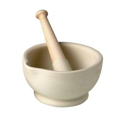 Wade Milton Brook Mortar & Pestle, 5.25" - WADE Ceramics -bluecashew kitchen homestead