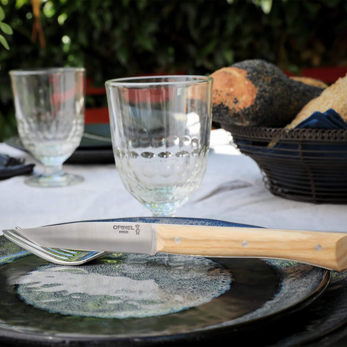 Facette Full-Tang Steak Knives | Ash - Opinel USA Inc - Bluecashew Kitchen Homestead