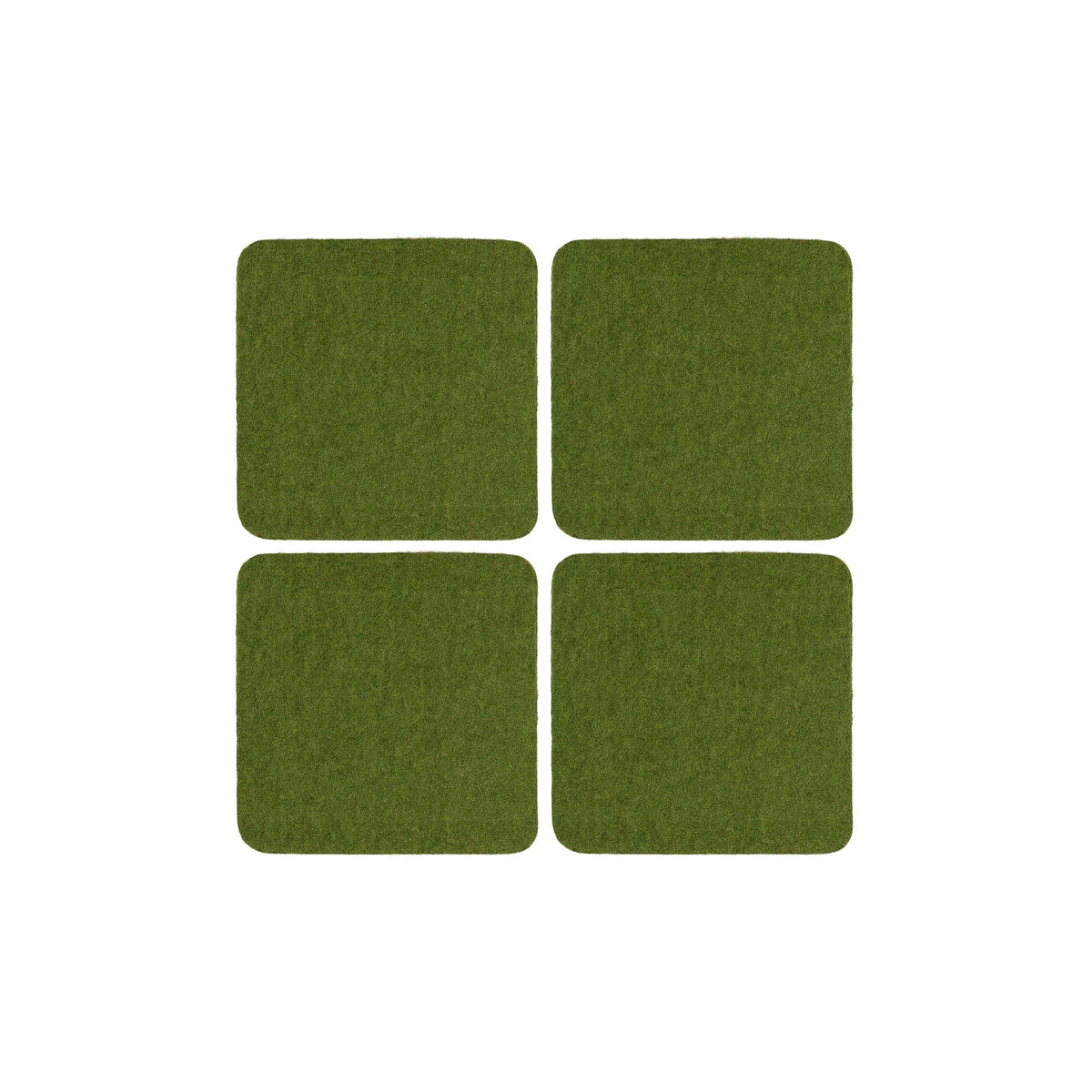 Bierfilzl Square Coasters | Loden Green