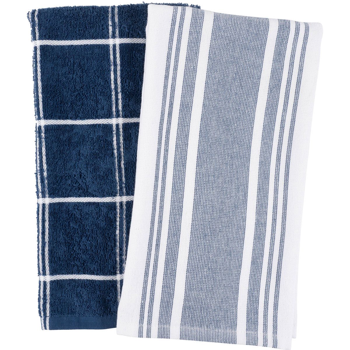Terry Kitchen Towels | Navy - Harold Import Company - bluecashew kitchen homestead