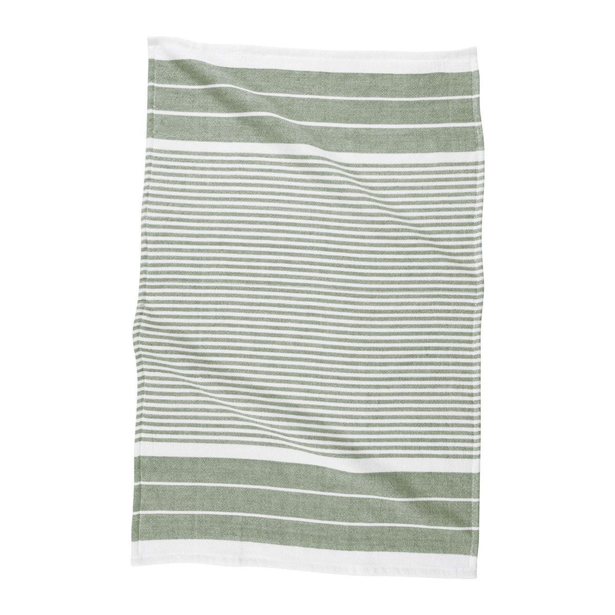 Cotton Kitchen Towel | Green Fouta Stripe - Harold Import Company - bluecashew kitchen homestead