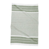 Cotton Kitchen Towel | Green Fouta Stripe - Harold Import Company - bluecashew kitchen homestead