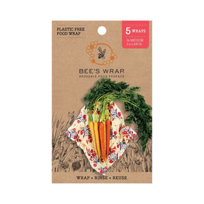 Bee's Wrap Assorted 5 Pack | Full Bloom - Bee's Wrap - Bluecashew Kitchen Homestead