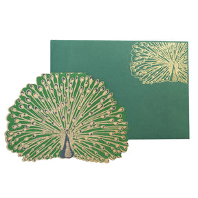 Peacock Greeting Card - East End Press - Bluecashew Kitchen Homestead