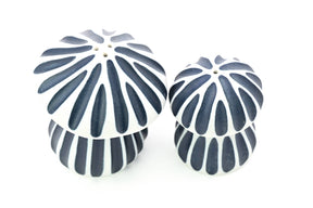 Folk Mushroom Salt + Pepper Shakers Set