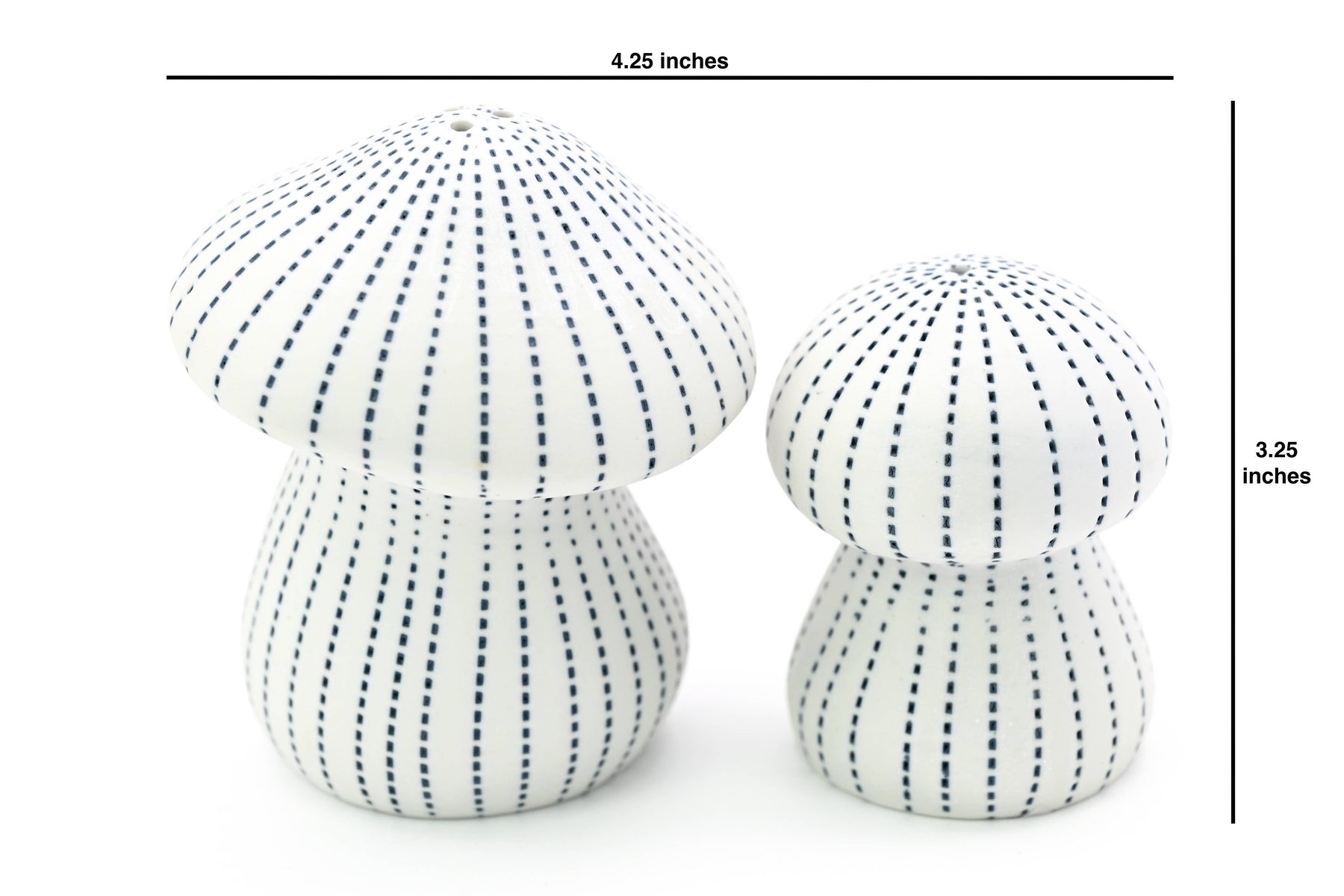 Mushroom Salt + Pepper Shaker Set