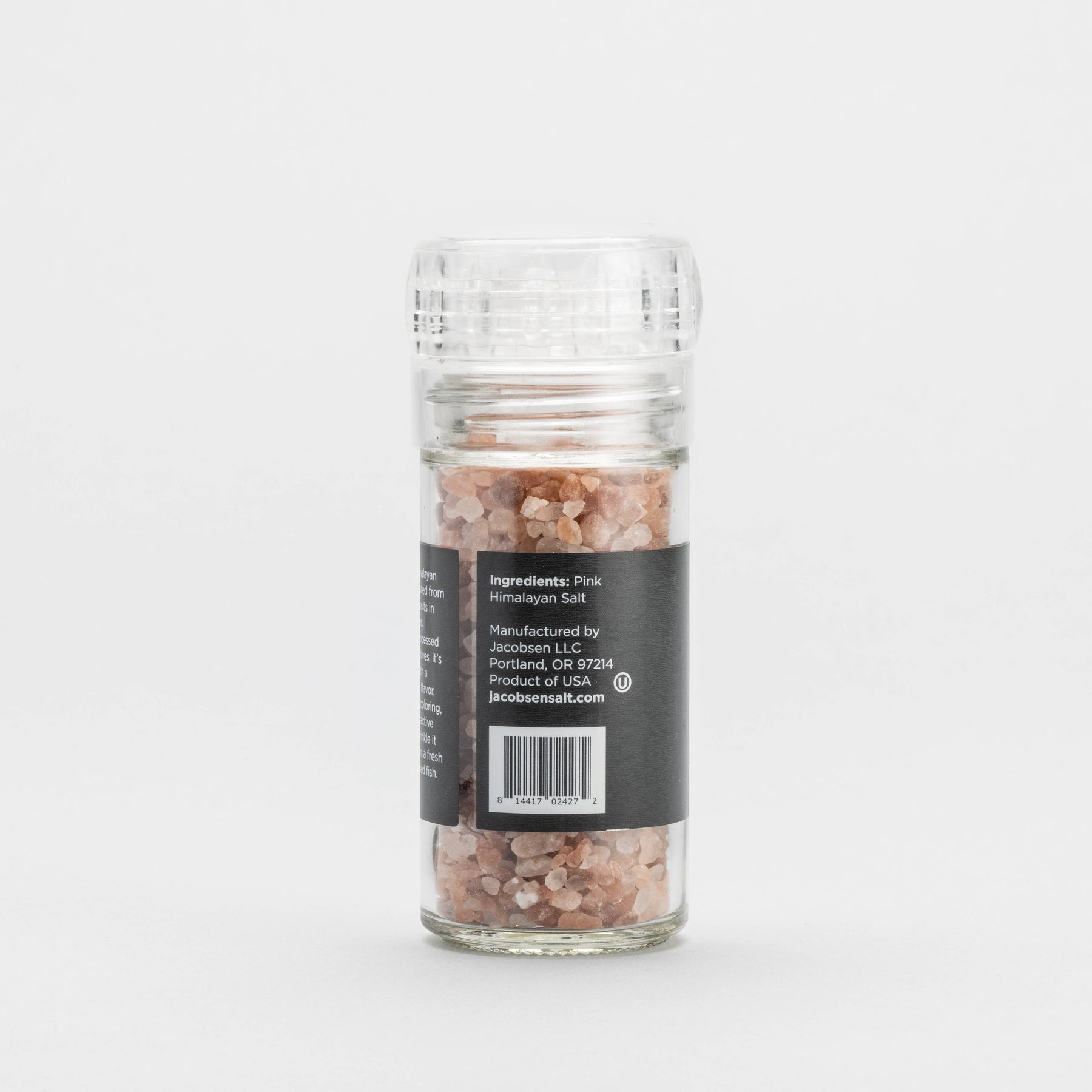 Pink Himalayan Salt Grinder - Glass Grinder - Jacobsen Salt Co. - bluecashew kitchen homestead