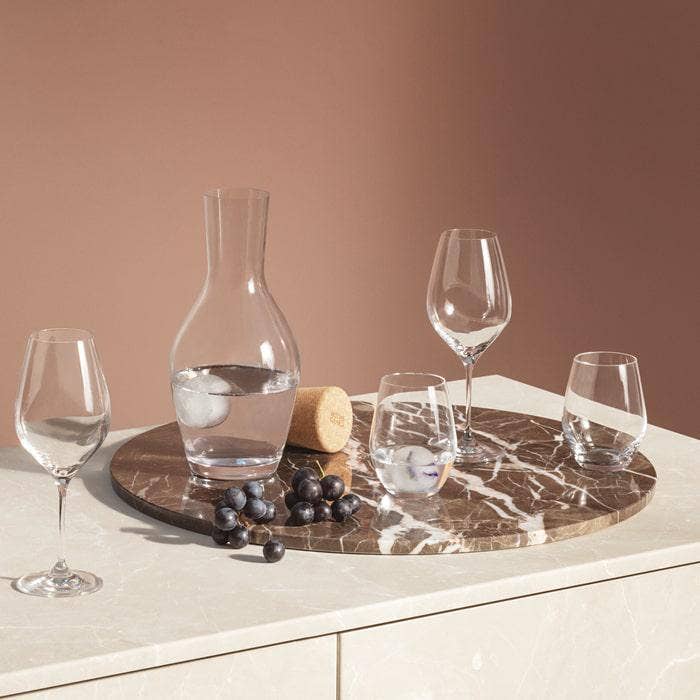 Holmegaard - Cabernet - Glass Water Carafe w/ Cork - 40.6 oz - Danish Design Collective - bluecashew kitchen homestead