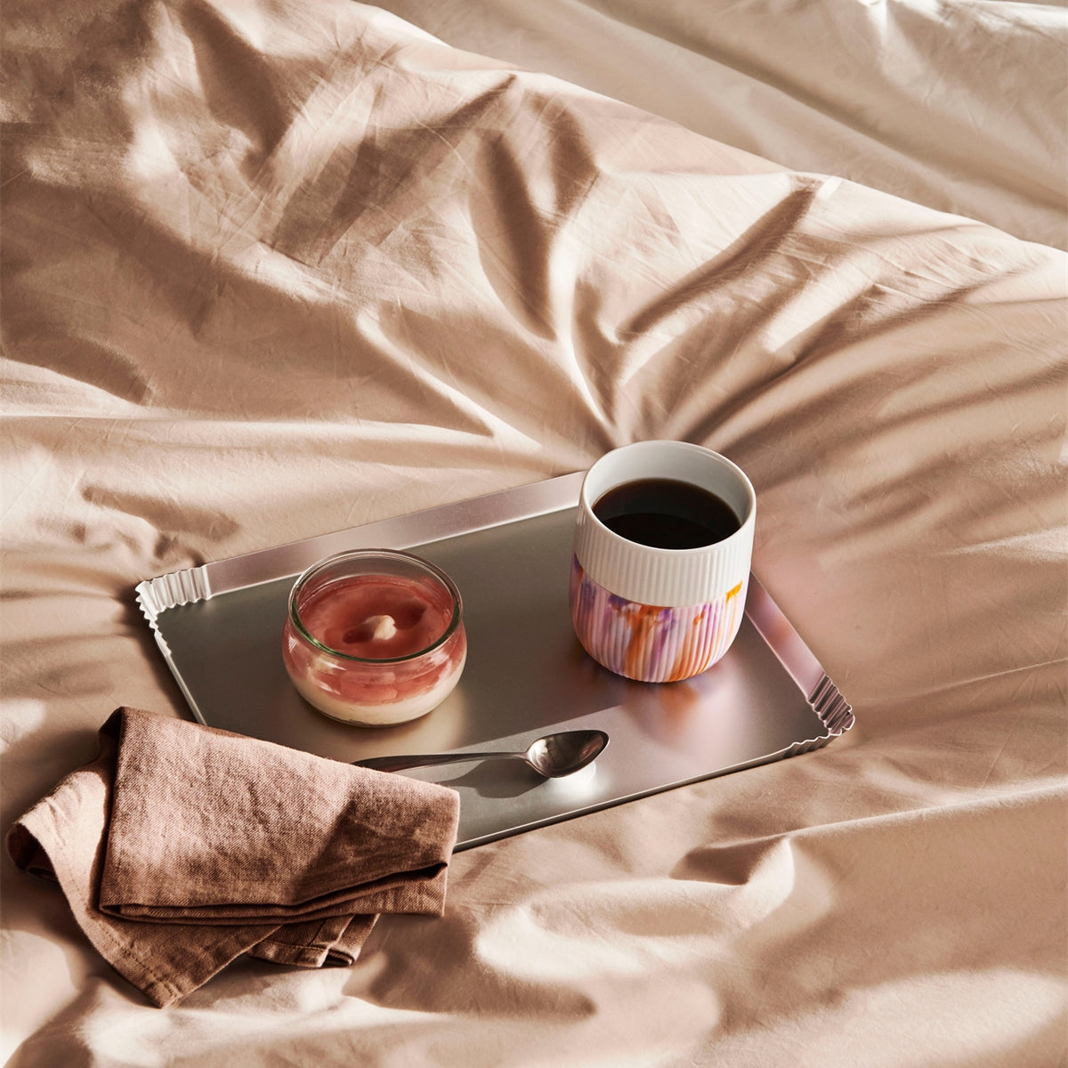 Fluted Contrast Mug | Morning Sky Marble - Royal Copenhagen - bluecashew kitchen homestead