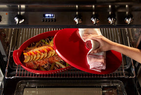 Oval Covered Baker / Fish Steamer | Burgundy - emile henry - Bluecashew Kitchen Homestead