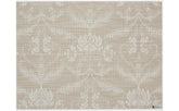 Damask Placemat | Flax - Chilewich - Bluecashew Kitchen Homestead