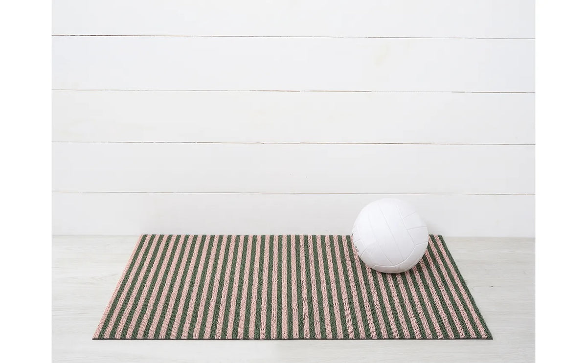 Breton Stripe Shag Utility Mat | Malibu