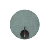 Basketweave Round Placemat | Celadon - Chilewich LLC - bluecashew kitchen homestead