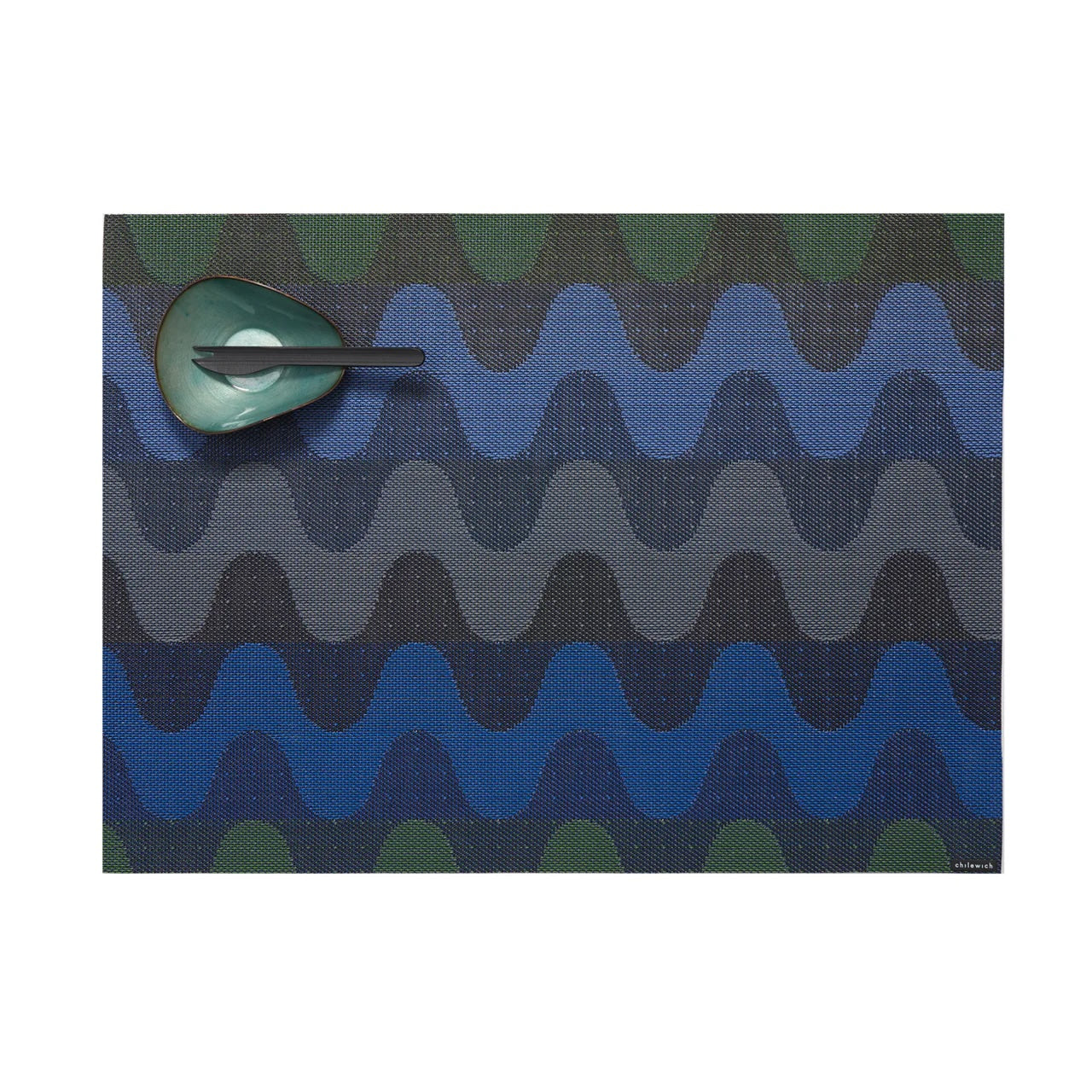 Wiggle Placemat | Deep Sea - Chilewich LLC - bluecashew kitchen homestead