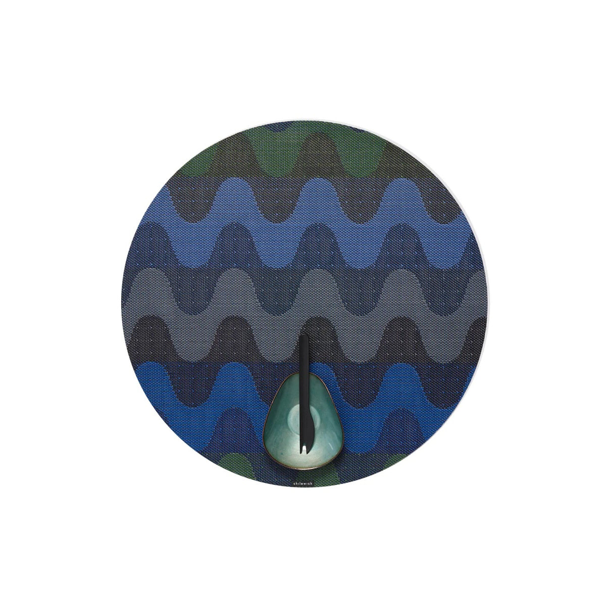 Wiggle Round Placemat | Deep Sea - Chilewich LLC - bluecashew kitchen homestead