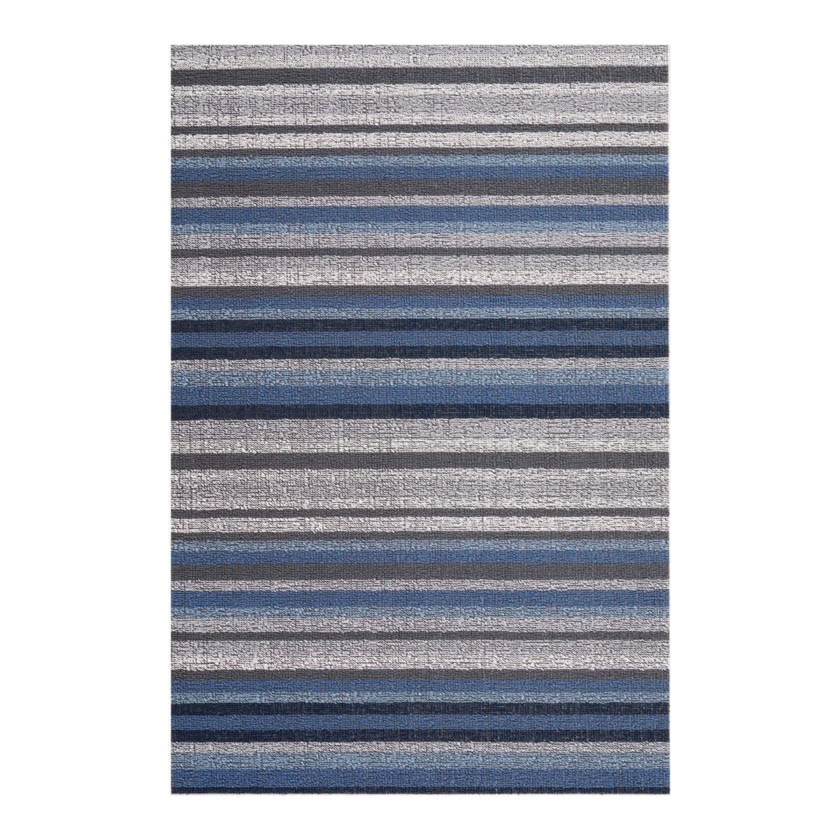 Horizon Stripe Shag Utility Mat | Deep Sea - Chilewich LLC - bluecashew kitchen homestead