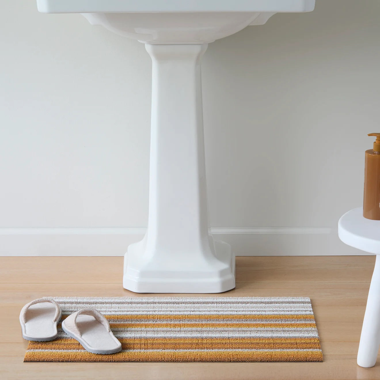 Horizon Stripe Shag Doormat | Desert - Chilewich LLC - bluecashew kitchen homestead