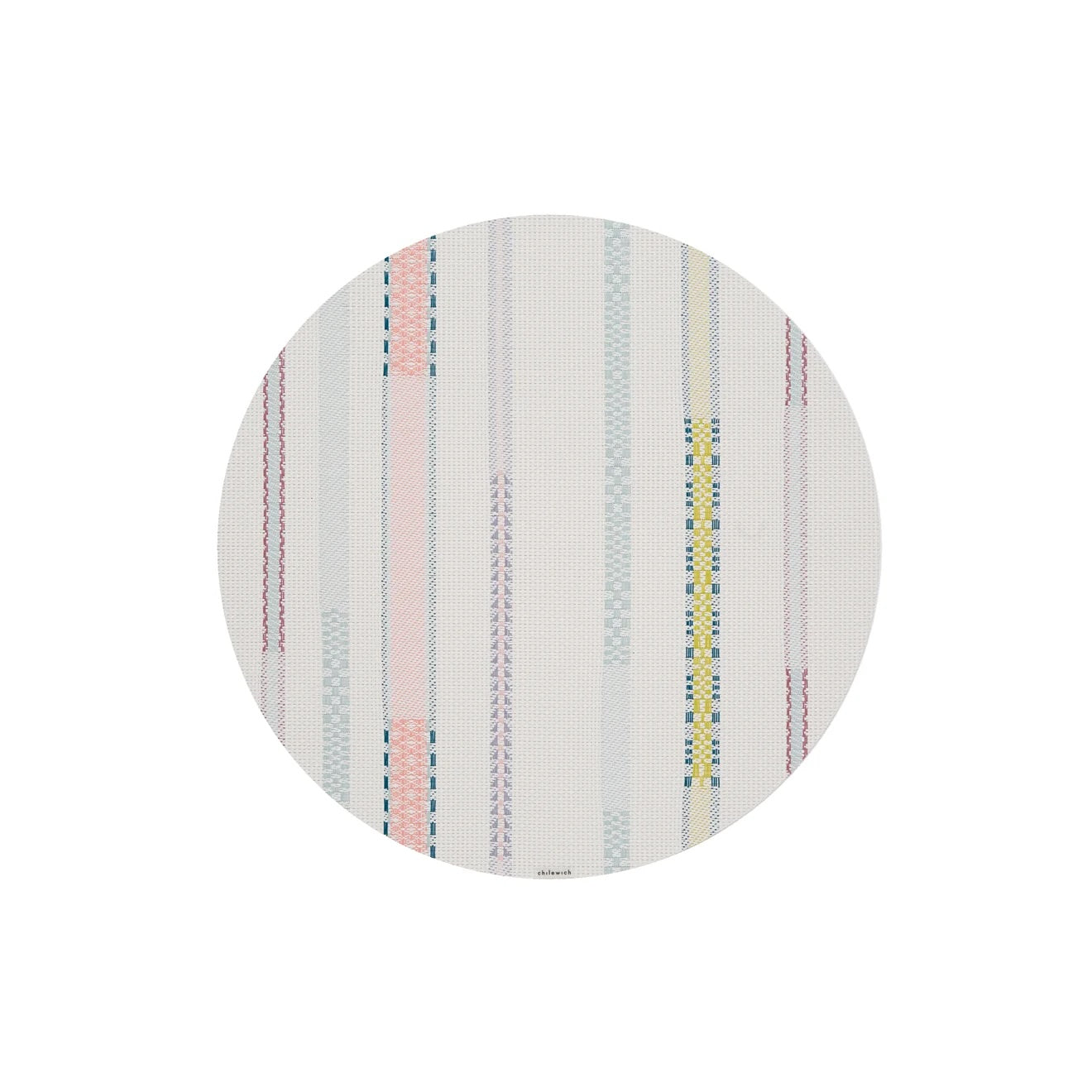 Applique Round Placemat | Almond
