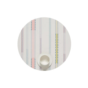 Applique Round Placemat | Almond