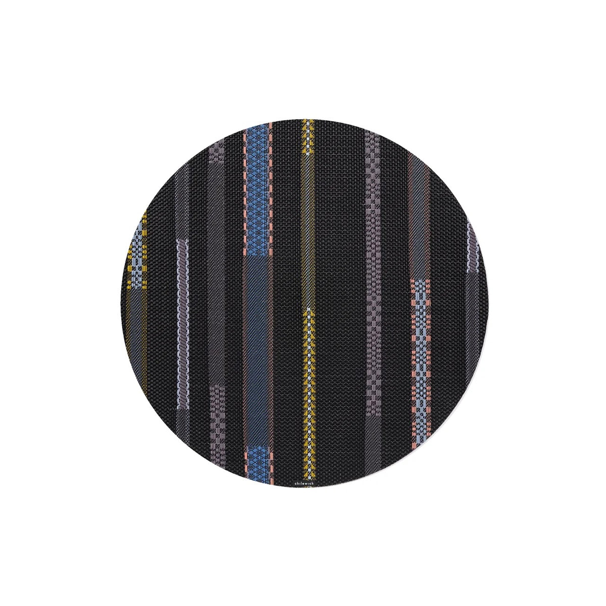 Applique Round Placemat | Nero