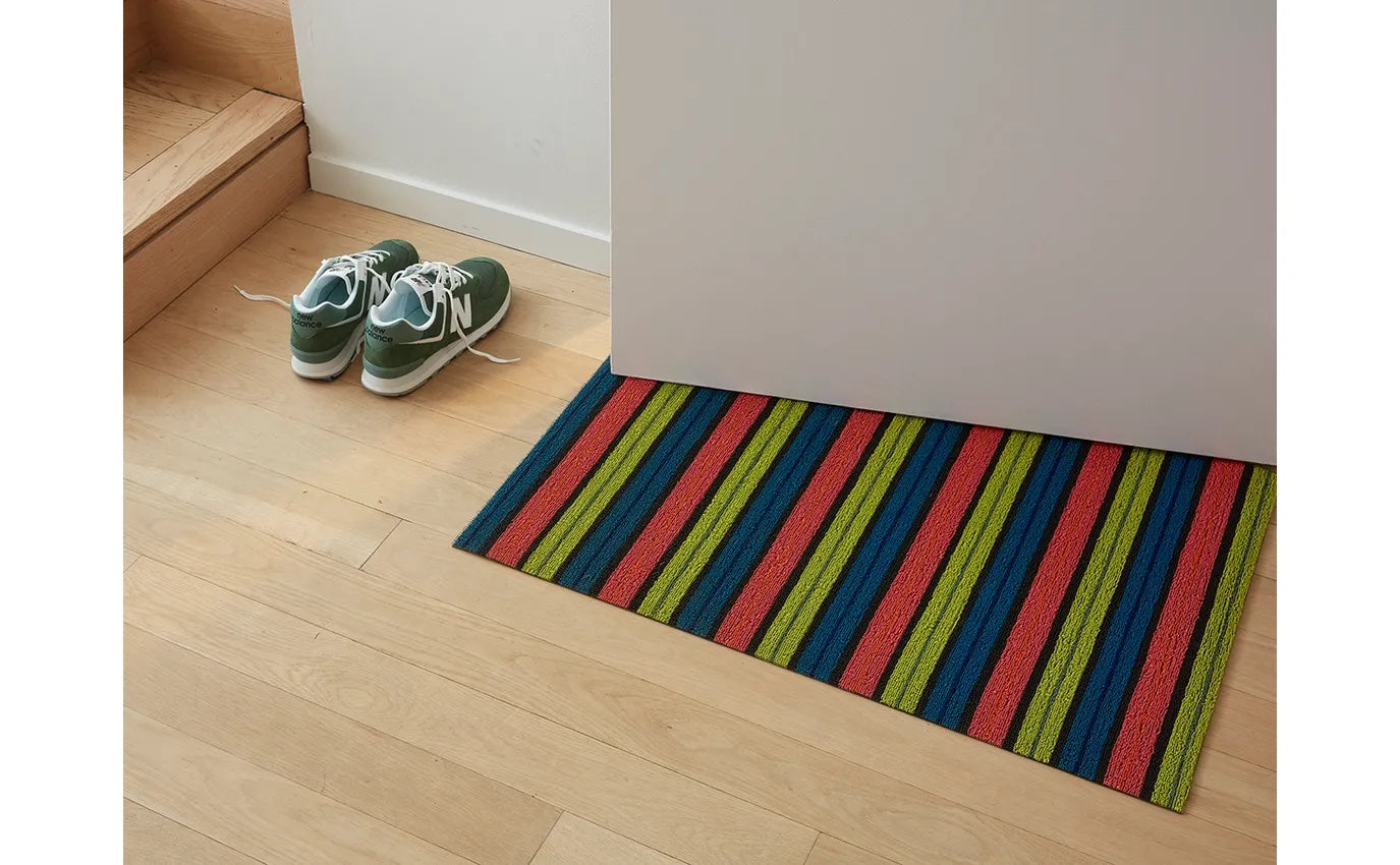 Ribbon Stripe Shag Doormat | Limelight - Chilewich LLC - Bluecashew Kitchen Homestead