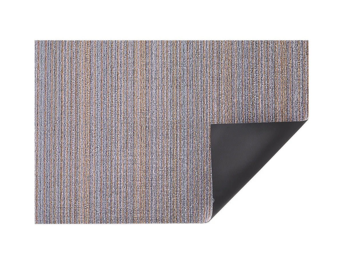 Skinny Stripe Shag Utility Mat | Periwinkle