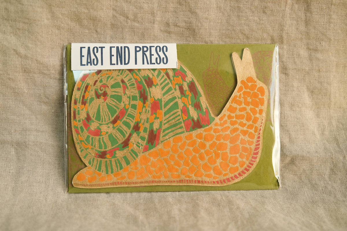 Snail Greeting Card: C6 - East End Press - Bluecashew Kitchen Homestead