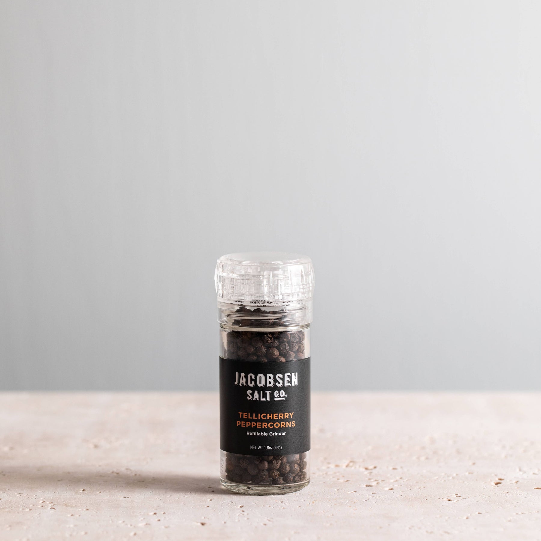 Tellicherry Peppercorn Grinder - Jacobsen Salt Co. - bluecashew kitchen homestead