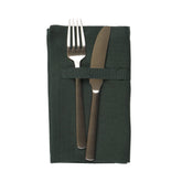 Dinner Napkins | Dark Green - The Organic Company - bluecashew kitchen homestead