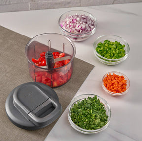 Easy Pull Food Processor - DKHB [Zyliss, Cole & Mason, Swissmar, AdHoc, Ken Hom] - bluecashew kitchen homestead