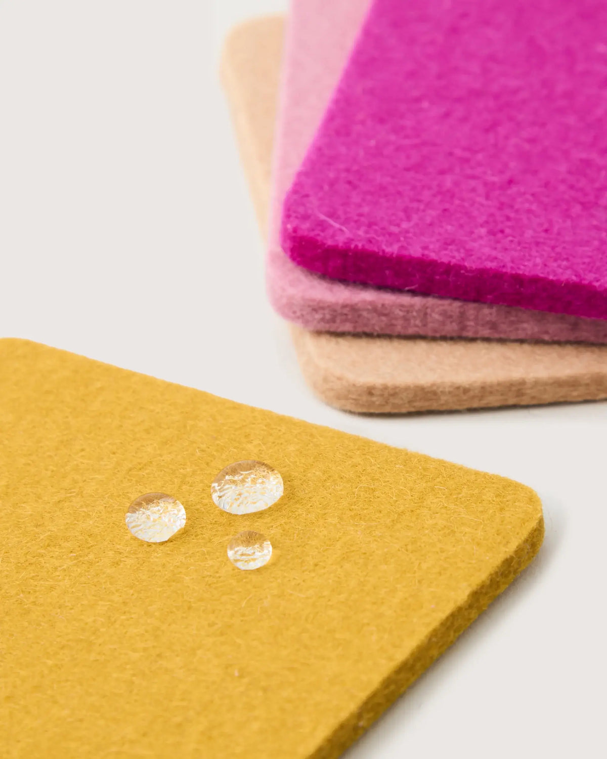 Bierfilzl Merino Wool Square Coaster Multi 4 Pack Superbloom - Graf Lantz - bluecashew kitchen homestead