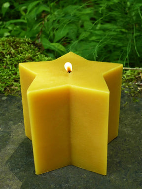 Beeswax Star Candle