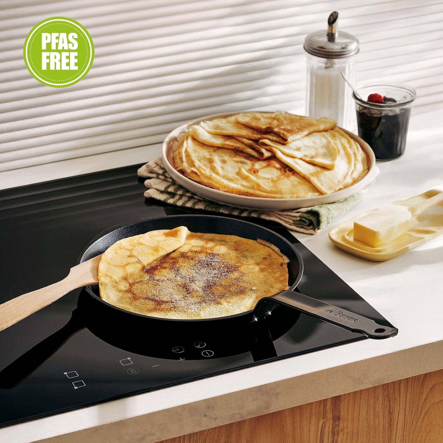 CERANOA Ceramic Non-Stick Crêpe Pan | 10.25" - De Buyer - bluecashew kitchen homestead
