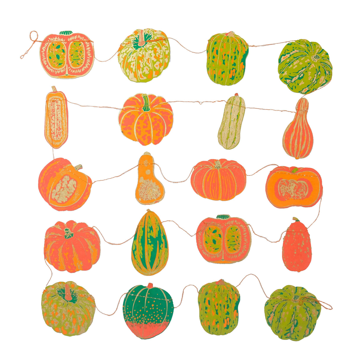 Squash + Pumpkins Garland - East End Press - bluecashew kitchen homestead