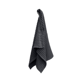 Big Waffle Hand Towel | Dark Grey - The Organic Company - bluecashew kitchen homestead