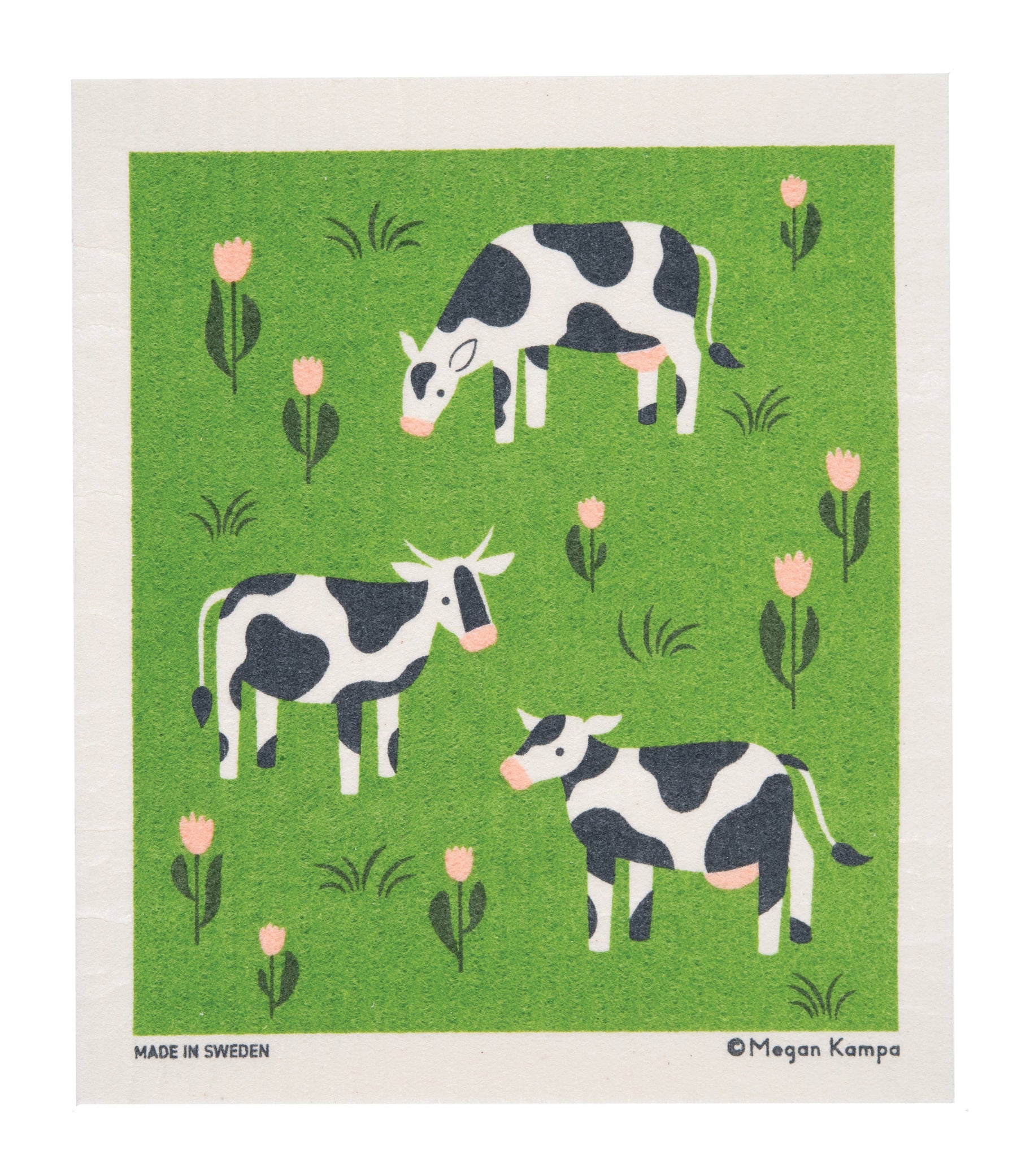 Swedish Dishcloth - MK Cows - Cose Nuove - bluecashew kitchen homestead