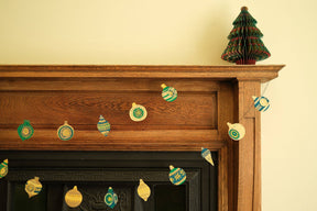 Christmas Ornaments Sewn Garland