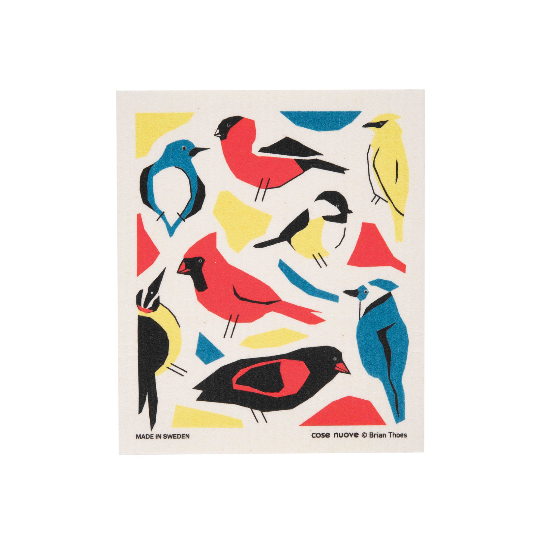North American Birds Swedish Dishcloth