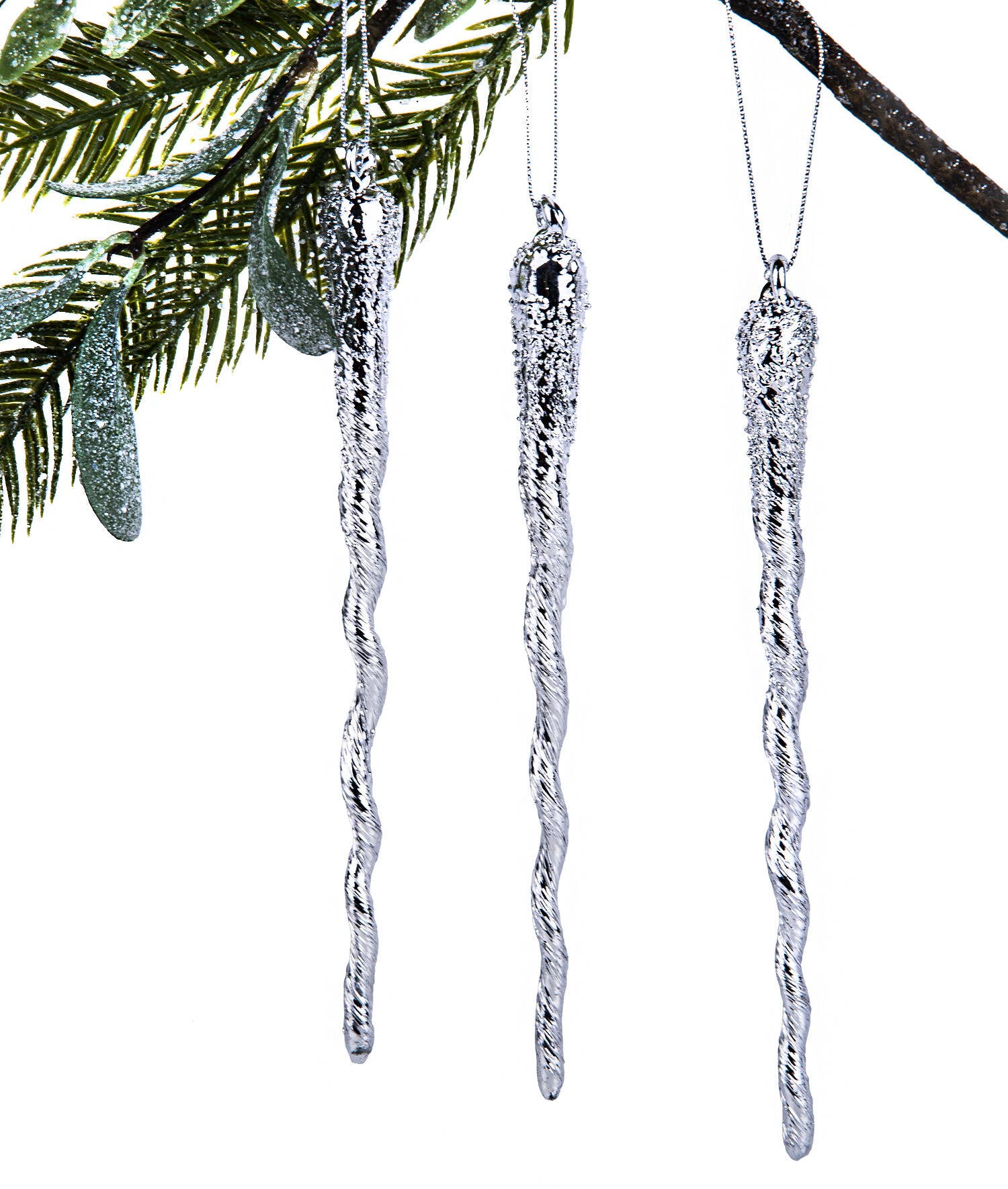 Glass Icicles (set of 4)