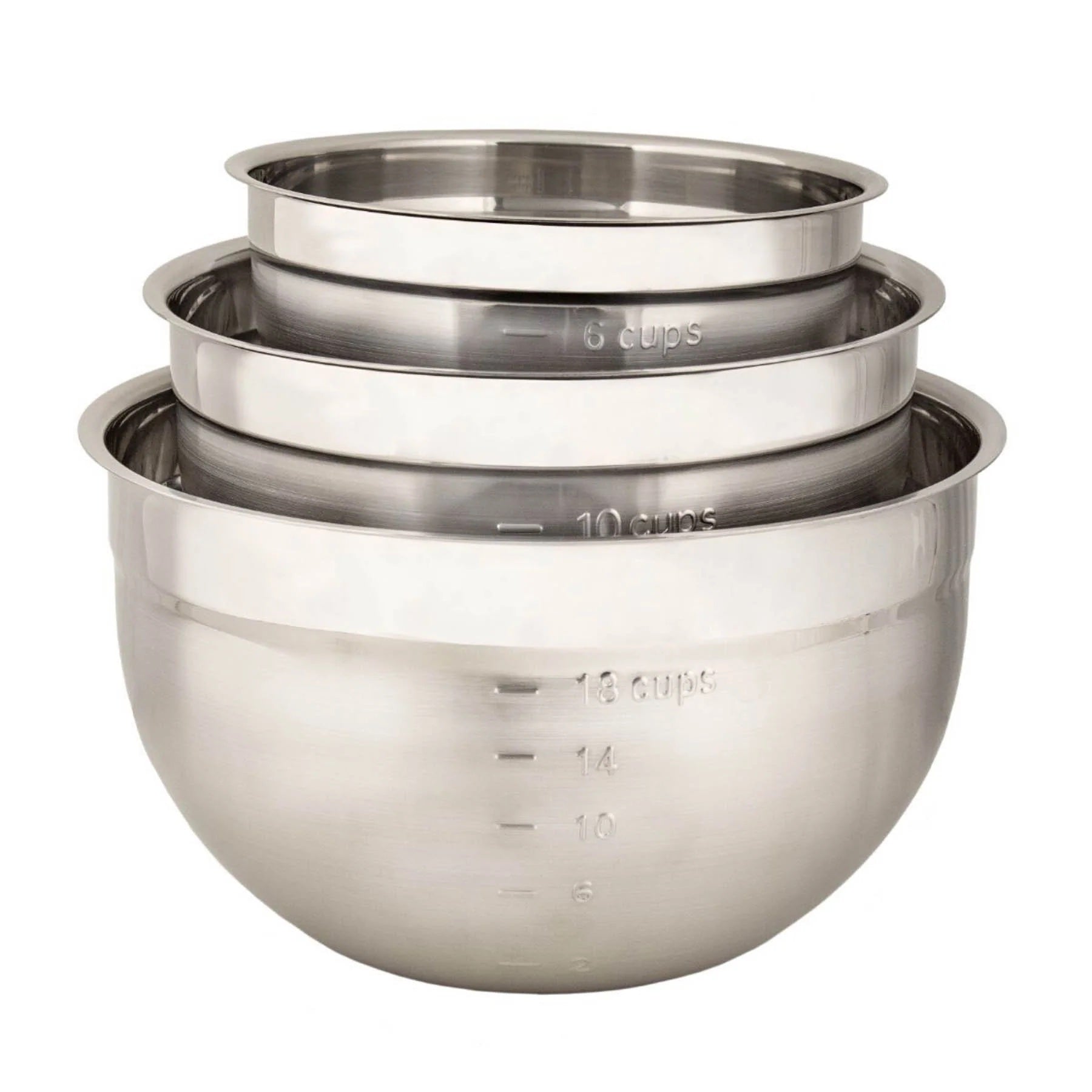 Cuisipro Stainless Steel Mixing Bowls(set of 3) - Cuisipro - Bluecashew Kitchen Homestead