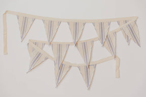 Striped Cotton Bunting: Blue Stripe - Will & Atlas - bluecashew kitchen homestead