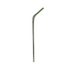 Bendable Metal Drinking Straws | Rainbow - Harold Import Company - Bluecashew Kitchen Homestead