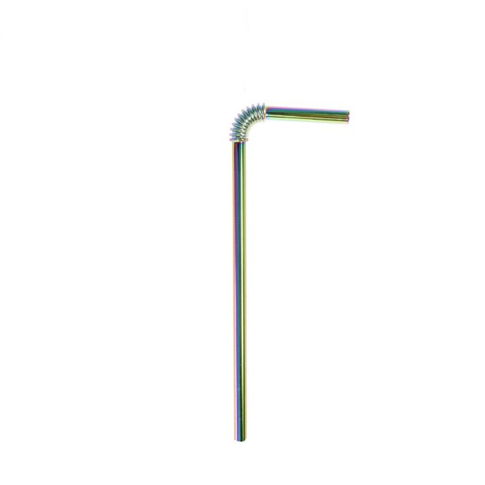 Bendable Metal Drinking Straws | Rainbow - Harold Import Company - Bluecashew Kitchen Homestead