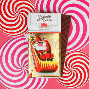 Santa Bar | Tender 41% Milk Chocolate - Le Chocolat de Francais - Bluecashew Kitchen Homestead
