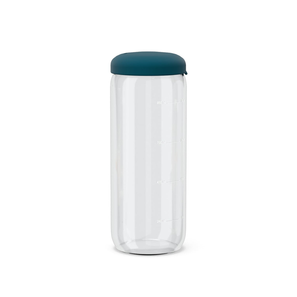 Food Storage Jar in Borosilicate Glass 34 oz - Blue Abyss: Blue Abyss - EKOBO - bluecashew kitchen homestead