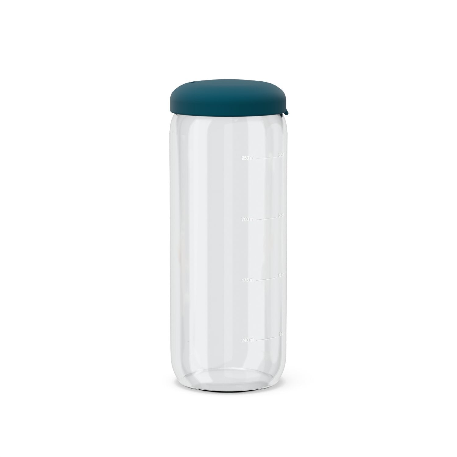 Food Storage Jar in Borosilicate Glass 34 oz - Blue Abyss: Blue Abyss - EKOBO - bluecashew kitchen homestead